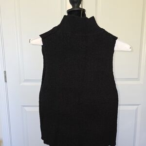 SHEIN Black Ribbed Knit Tank Top